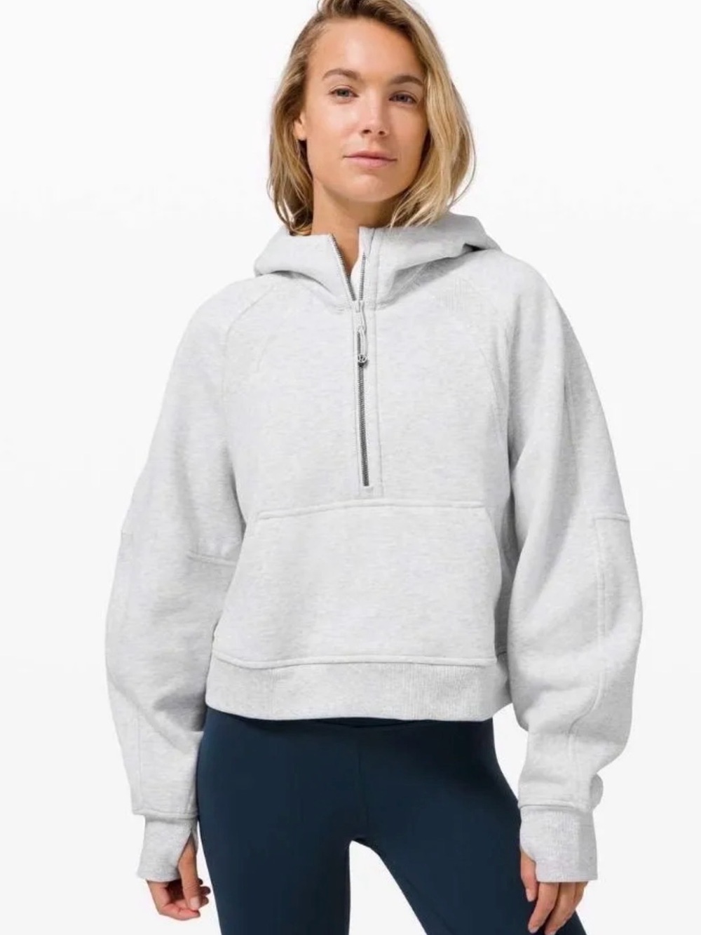Lululemon Half Zip Scuba Hoodie ~Heather core grey~ Size XL/XXL NWT $128 MSRP ☀️